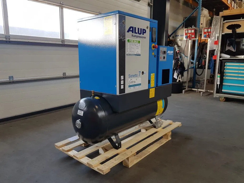 Alup Sonetto 7.5 + 200 Elektrische Schroefcompressor met ketel en droger 5.5 kW 750 L / min 10 Bar - מדחס אוויר: תמונה 2 Alup Sonetto 7.5 + 200 Elektrische Schroefcompressor met ketel en droger 5.5 kW 750 L / min 10 Bar - מדחס אוויר: תמונה 2