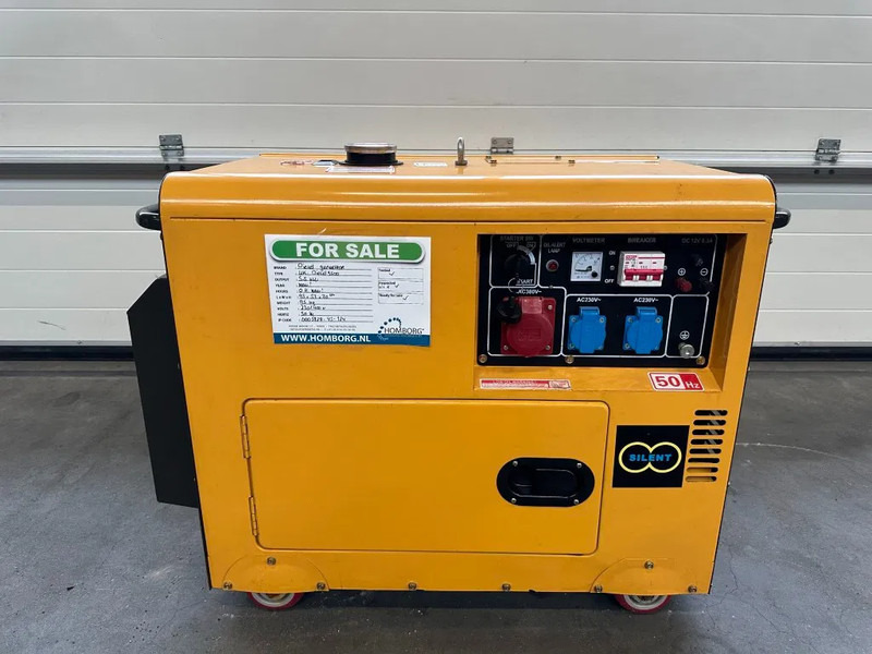 Diesel Diesel Generator UK-9500 5.5 kW 230 en 400 Volt Silent Diesel generator New ! - ערכת גנרטורים: תמונה 1 Diesel Diesel Generator UK-9500 5.5 kW 230 en 400 Volt Silent Diesel generator New ! - ערכת גנרטורים: תמונה 1
