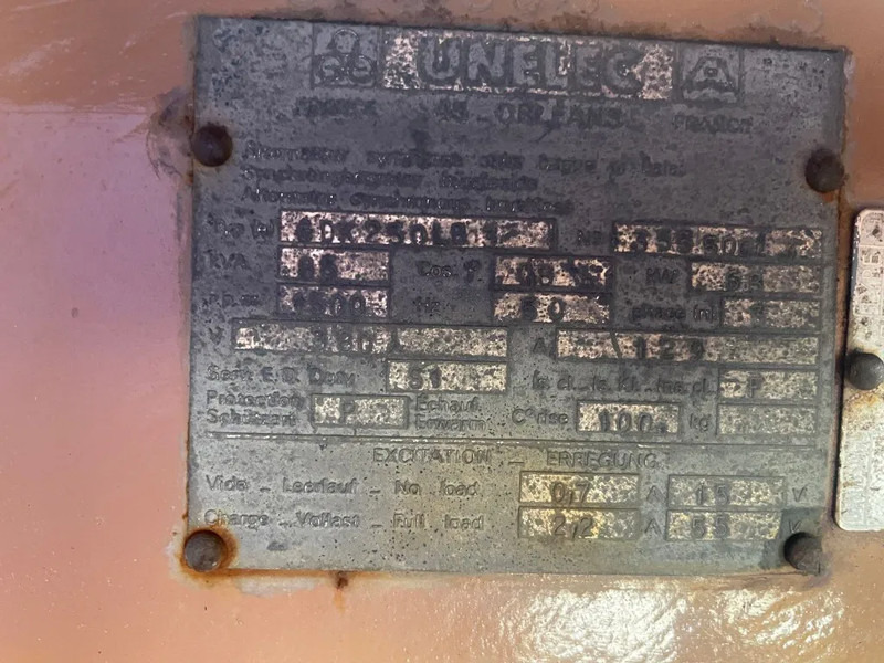 ערכת גנרטורים Dieselair Alsthom Unelec 85 kVA noodstroom generatorset ex Emergency: תמונה 9