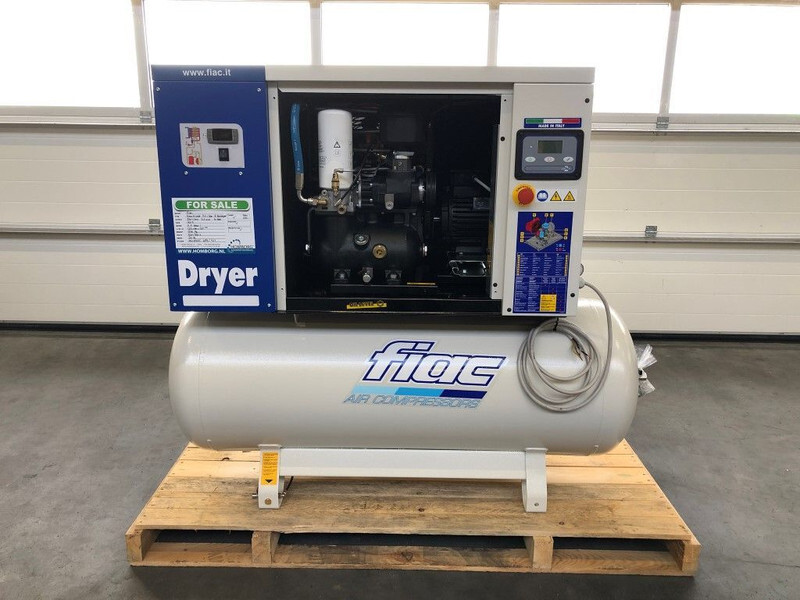 חָדָשׁ מדחס אוויר Fiac New Silver D 7.5 / 300 Silent 5.5 kW 720 L / min 10 bar Elektrische Schroefcompressor met ketel en droger: תמונה 9