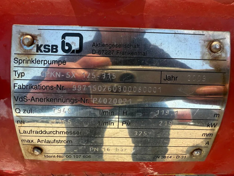Iveco FPT NEF 67 KSB Diesel Waterpomp 476 m3 / h 12 Bar Opknapper - משאבת מים: תמונה 5 Iveco FPT NEF 67 KSB Diesel Waterpomp 476 m3 / h 12 Bar Opknapper - משאבת מים: תמונה 5