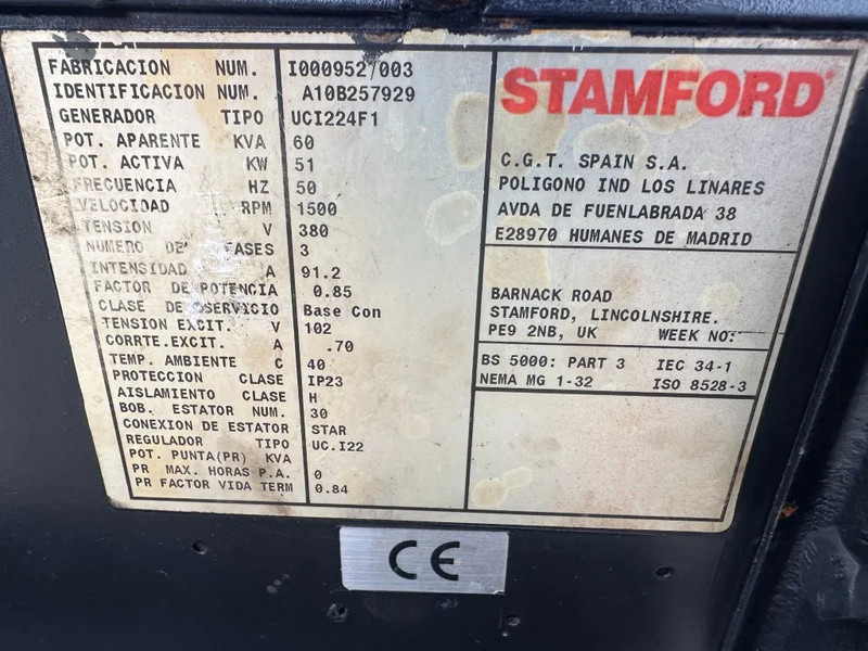 ערכת גנרטורים Iveco FPT NEF45 SM1A.A0 Stamford 60 kVA generatorset: תמונה 10 ערכת גנרטורים Iveco FPT NEF45 SM1A.A0 Stamford 60 kVA generatorset: תמונה 10