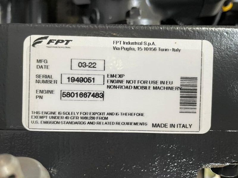 חָדָשׁ ערכת גנרטורים Iveco NEF 45 TM3 Stamford 125 kVA generatorset New !: תמונה 7