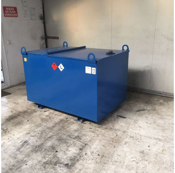 Kiwa IBC Elzinga Machinefabriek 1000 liter IBC Dieseltank met handpomp - מכל אחסון: תמונה 2 Kiwa IBC Elzinga Machinefabriek 1000 liter IBC Dieseltank met handpomp - מכל אחסון: תמונה 2