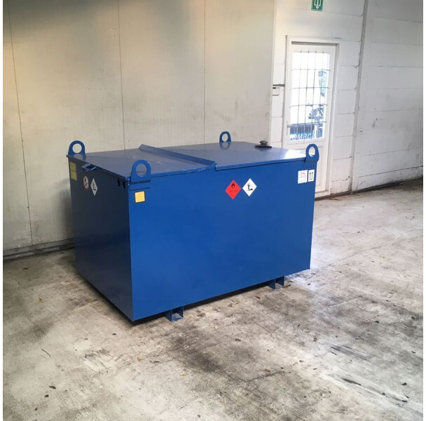 Kiwa IBC Elzinga Machinefabriek 1000 liter IBC Dieseltank met handpomp - מכל אחסון: תמונה 1 Kiwa IBC Elzinga Machinefabriek 1000 liter IBC Dieseltank met handpomp - מכל אחסון: תמונה 1