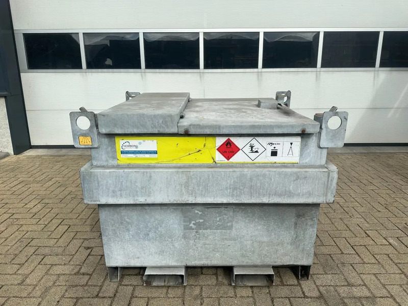 Kiwa IBC Steenbergen 750 liter Dieseltank met Handpomp Milieutank Gegalvaniseerd - מכל אחסון: תמונה 1 Kiwa IBC Steenbergen 750 liter Dieseltank met Handpomp Milieutank Gegalvaniseerd - מכל אחסון: תמונה 1
