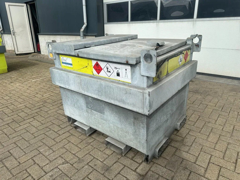 Kiwa IBC Steenbergen 750 liter Dieseltank met Handpomp Milieutank Gegalvaniseerd - מכל אחסון: תמונה 4 Kiwa IBC Steenbergen 750 liter Dieseltank met Handpomp Milieutank Gegalvaniseerd - מכל אחסון: תמונה 4