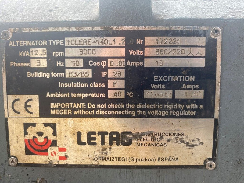 ערכת גנרטורים Kubota V1505 Vrachtwagen aggregaat 12.5 kVA generatorset: תמונה 14