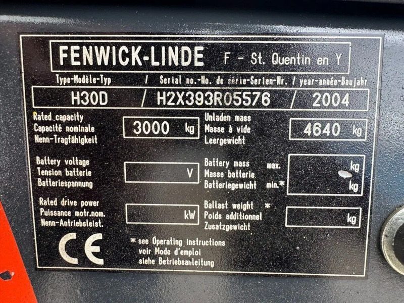 Linde H30D 3 ton Duplex Sideshift Diesel Heftruck - מלגזת סולר: תמונה 5 Linde H30D 3 ton Duplex Sideshift Diesel Heftruck - מלגזת סולר: תמונה 5