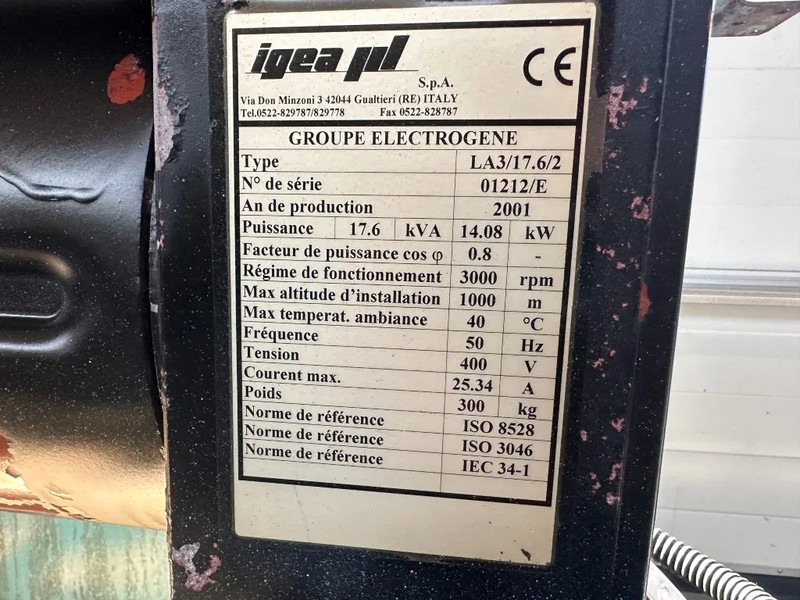 ערכת גנרטורים Lombardini 9LD 561-2 Mecc Alte Spa 16 kVA generatorset: תמונה 5
