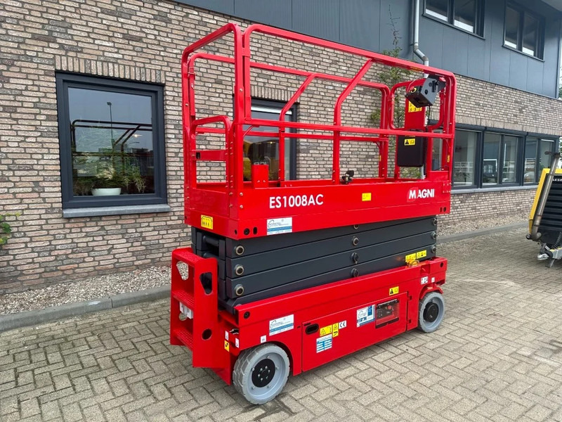חָדָשׁ מעלית מספריים MAGNI ES1008 AC Elektra Schaarhoogwerker 10 meter werkhoogte NEW: תמונה 11