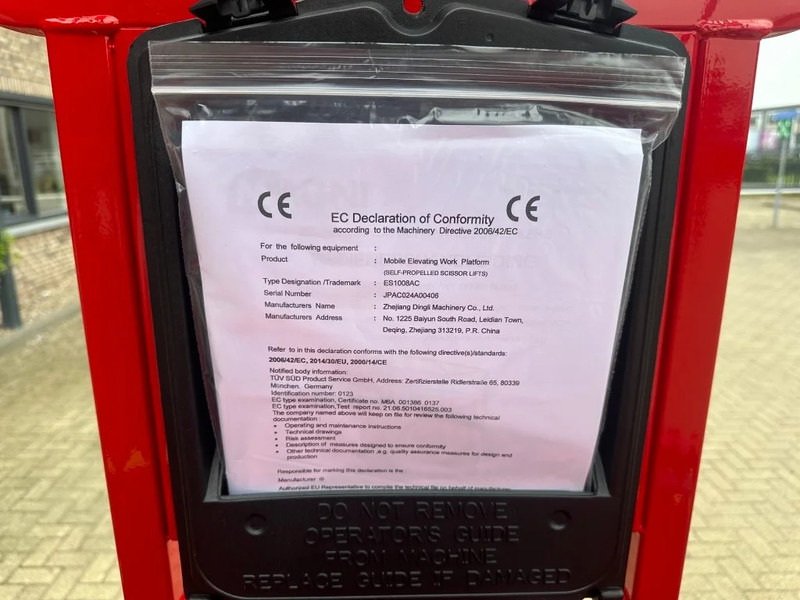 חָדָשׁ מעלית מספריים MAGNI ES1008 AC Elektra Schaarhoogwerker 10 meter werkhoogte NEW: תמונה 13