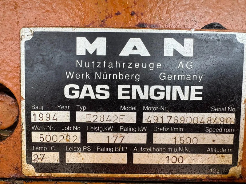MAN E2842E Stamford 295 kVA gas WKK generatorset good condition ! - ערכת גנרטורים: תמונה 3 MAN E2842E Stamford 295 kVA gas WKK generatorset good condition ! - ערכת גנרטורים: תמונה 3