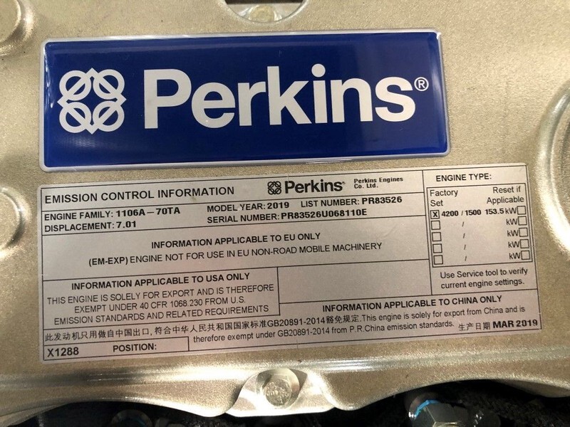 Perkins 165 kVA Supersilent generatorset - ערכת גנרטורים: תמונה 4 Perkins 165 kVA Supersilent generatorset - ערכת גנרטורים: תמונה 4