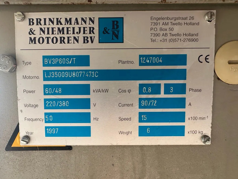 ערכת גנרטורים Perkins T4.236 Stamford 60 kVA generatorset 645 hours !: תמונה 11