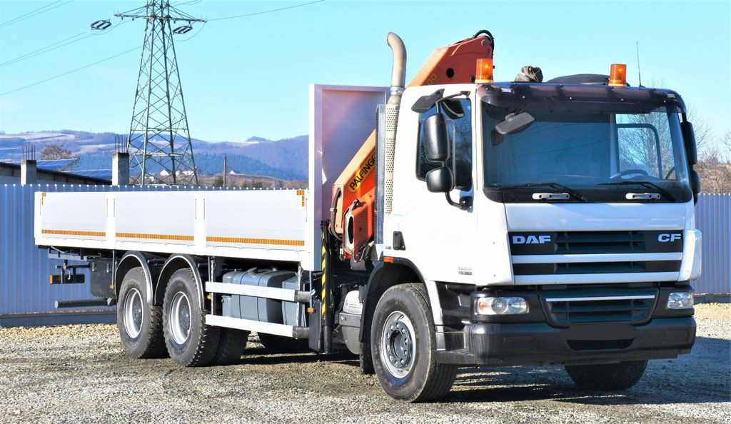 DAF CF 75.360 Pritsche 7,95 m + KRAN / FUNK * 6x4 DAF CF 75.360 Pritsche 7,95 m + KRAN / FUNK * 6x4 - משאית מנוף, משאית צד נופל/ שטוחה: תמונה 3 DAF CF 75.360 Pritsche 7,95 m + KRAN / FUNK * 6x4 DAF CF 75.360 Pritsche 7,95 m + KRAN / FUNK * 6x4 - משאית מנוף, משאית צד נופל/ שטוחה: תמונה 3