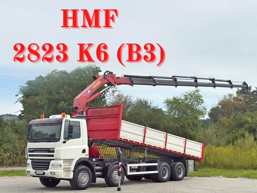 DAF CF 85.380 * HMF 2823 K6 (B3) + FUNK * 8x4 * TOP - משאית מנוף: תמונה 1 DAF CF 85.380 * HMF 2823 K6 (B3) + FUNK * 8x4 * TOP - משאית מנוף: תמונה 1