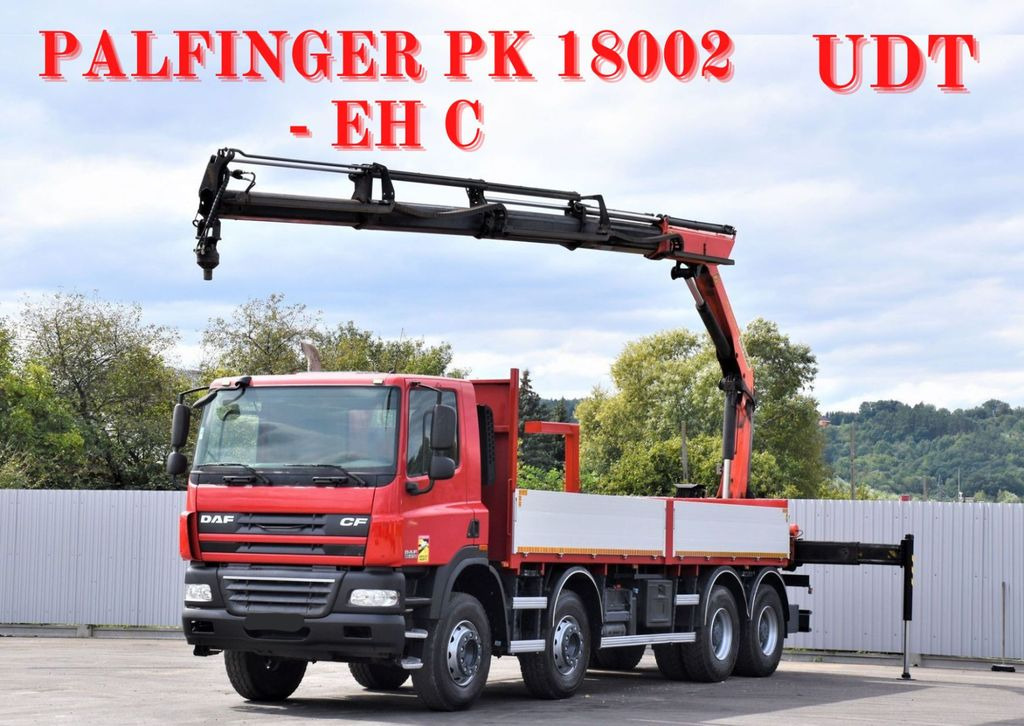 DAF CF 85.410 Pritsche 6,80m + KRAN / FUNK/8x4 DAF CF 85.410 Pritsche 6,80m + KRAN / FUNK/8x4 - משאית מנוף: תמונה 1 DAF CF 85.410 Pritsche 6,80m + KRAN / FUNK/8x4 DAF CF 85.410 Pritsche 6,80m + KRAN / FUNK/8x4 - משאית מנוף: תמונה 1