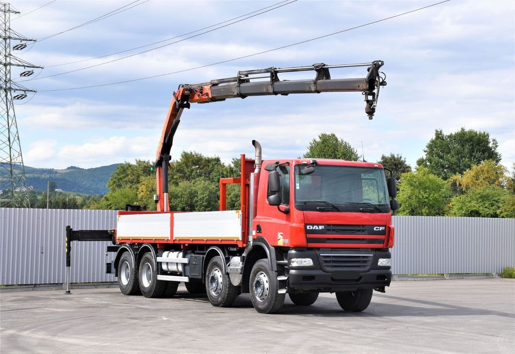 DAF CF 85.410 Pritsche 6,80m + KRAN / FUNK/8x4 - משאית מנוף: תמונה 2 DAF CF 85.410 Pritsche 6,80m + KRAN / FUNK/8x4 - משאית מנוף: תמונה 2