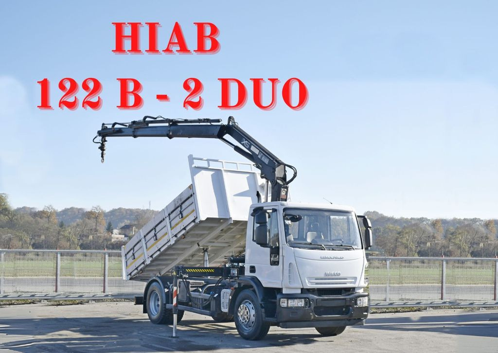 Iveco Eurocargo 180E28 *HIAB 122 B-2 DUO* TOPZUSTAND - מזהיר, משאית מנוף: תמונה 1 Iveco Eurocargo 180E28 *HIAB 122 B-2 DUO* TOPZUSTAND - מזהיר, משאית מנוף: תמונה 1