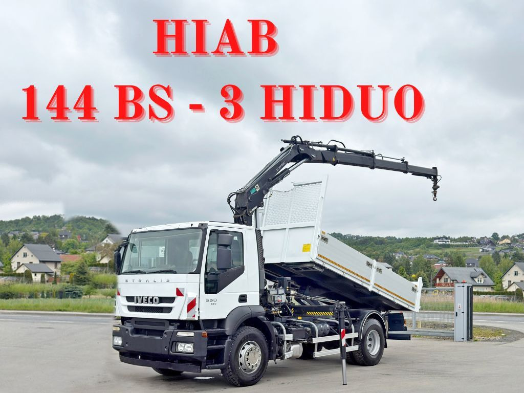 Iveco STRALIS 330 *HIAB 144 BS-3 HIDUO* TOPZUSTAND - מזהיר, משאית מנוף: תמונה 1 Iveco STRALIS 330 *HIAB 144 BS-3 HIDUO* TOPZUSTAND - מזהיר, משאית מנוף: תמונה 1