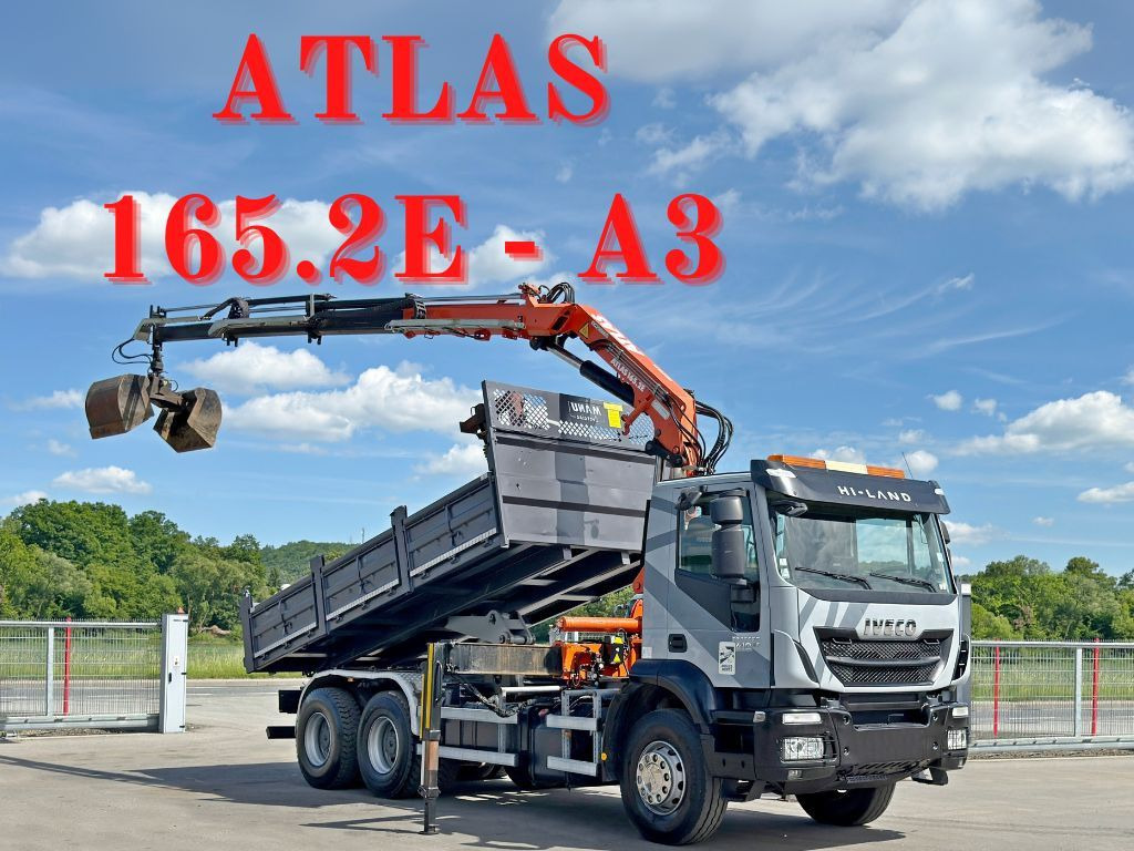 Iveco TRAKKER 410*Kipper 5,20m*ATLAS 165.2E * FUNK/6x4 Iveco TRAKKER 410*Kipper 5,20m*ATLAS 165.2E * FUNK/6x4 - מזהיר, משאית מנוף: תמונה 1 Iveco TRAKKER 410*Kipper 5,20m*ATLAS 165.2E * FUNK/6x4 Iveco TRAKKER 410*Kipper 5,20m*ATLAS 165.2E * FUNK/6x4 - מזהיר, משאית מנוף: תמונה 1