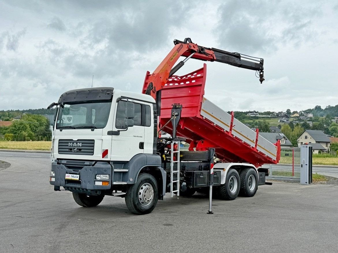 MAN TGA 26.400 * KIPPER 6,00m + PK 15500 * 6x4 * TOP - מזהיר, משאית מנוף: תמונה 2 MAN TGA 26.400 * KIPPER 6,00m + PK 15500 * 6x4 * TOP - מזהיר, משאית מנוף: תמונה 2