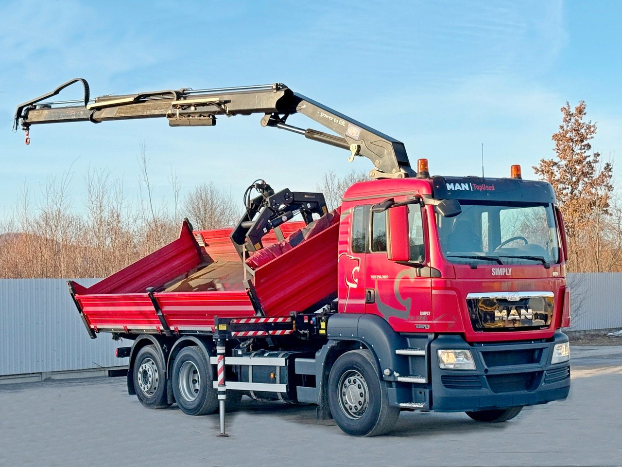 MAN TGS 26.360 Kipper 5,15m*HMF 1420 K2 + FUNK/6x2 - משאית מנוף: תמונה 5 MAN TGS 26.360 Kipper 5,15m*HMF 1420 K2 + FUNK/6x2 - משאית מנוף: תמונה 5