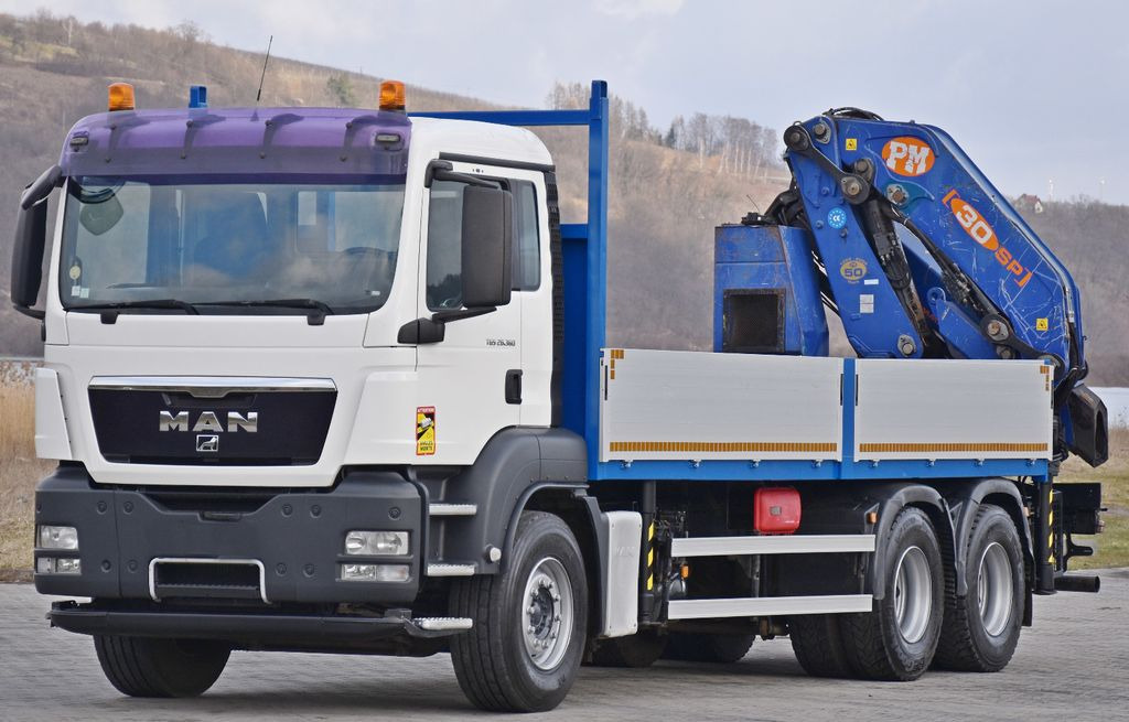 MAN TGS 26.360*PRITSCHE 6,60m * PM 30 SP / FUNK *6x4 - משאית מנוף: תמונה 4 MAN TGS 26.360*PRITSCHE 6,60m * PM 30 SP / FUNK *6x4 - משאית מנוף: תמונה 4