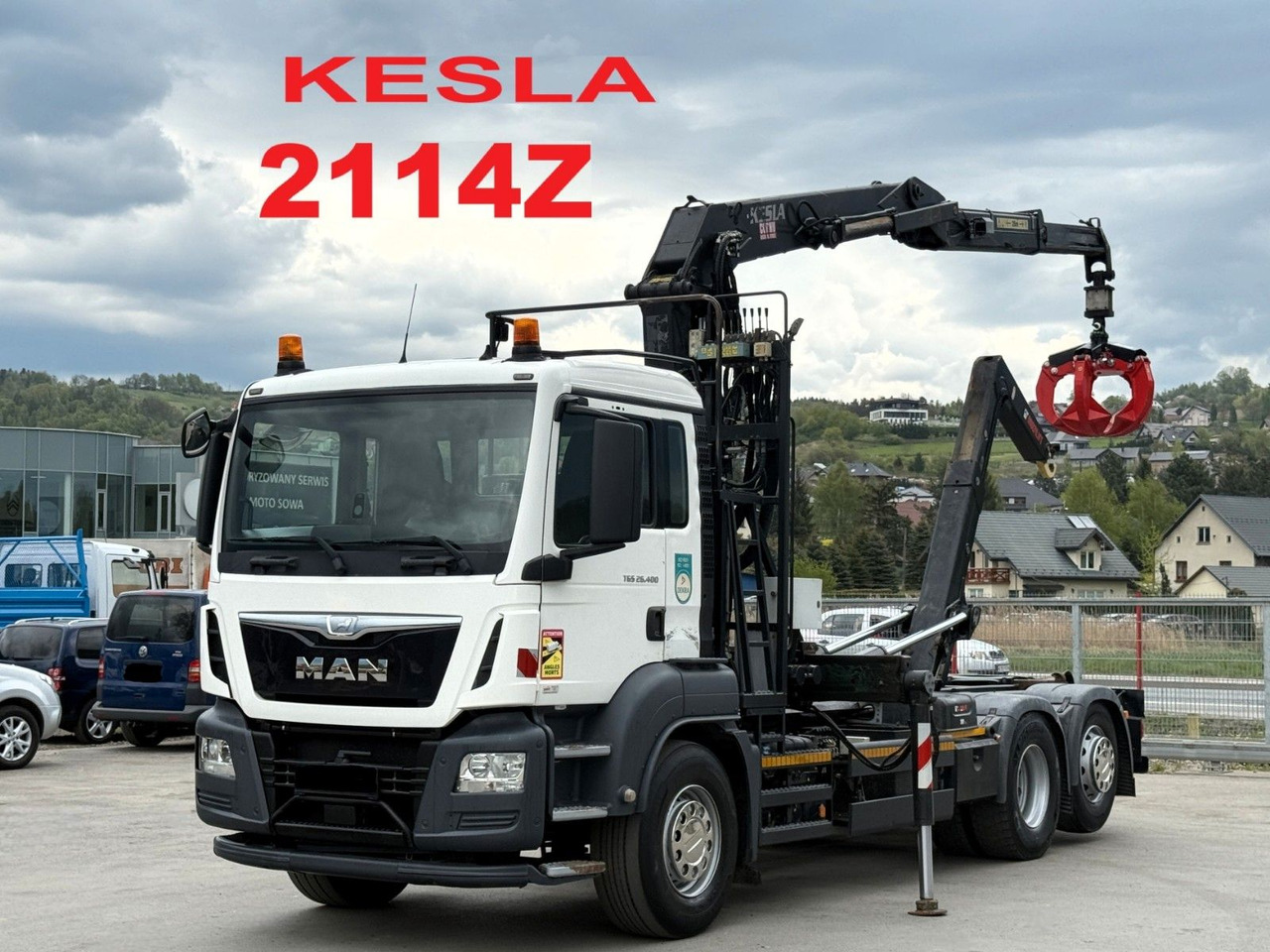 MAN TGS 26.400 Abrollkipper* KESLA 2114Z* TOP - משאית הרמת וו, משאית מנוף: תמונה 1 MAN TGS 26.400 Abrollkipper* KESLA 2114Z* TOP - משאית הרמת וו, משאית מנוף: תמונה 1