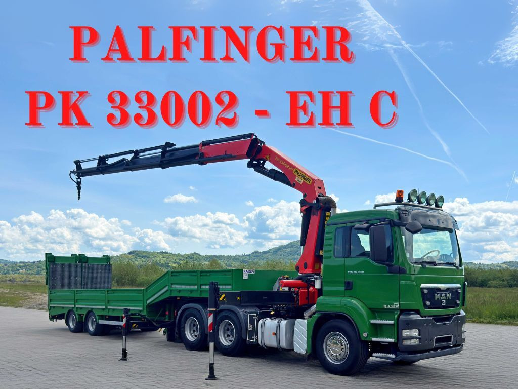 MAN TGS 26.440*Anhänger 10,35m + PK 33002-EH C/FUNK - משאית מנוף: תמונה 1 MAN TGS 26.440*Anhänger 10,35m + PK 33002-EH C/FUNK - משאית מנוף: תמונה 1