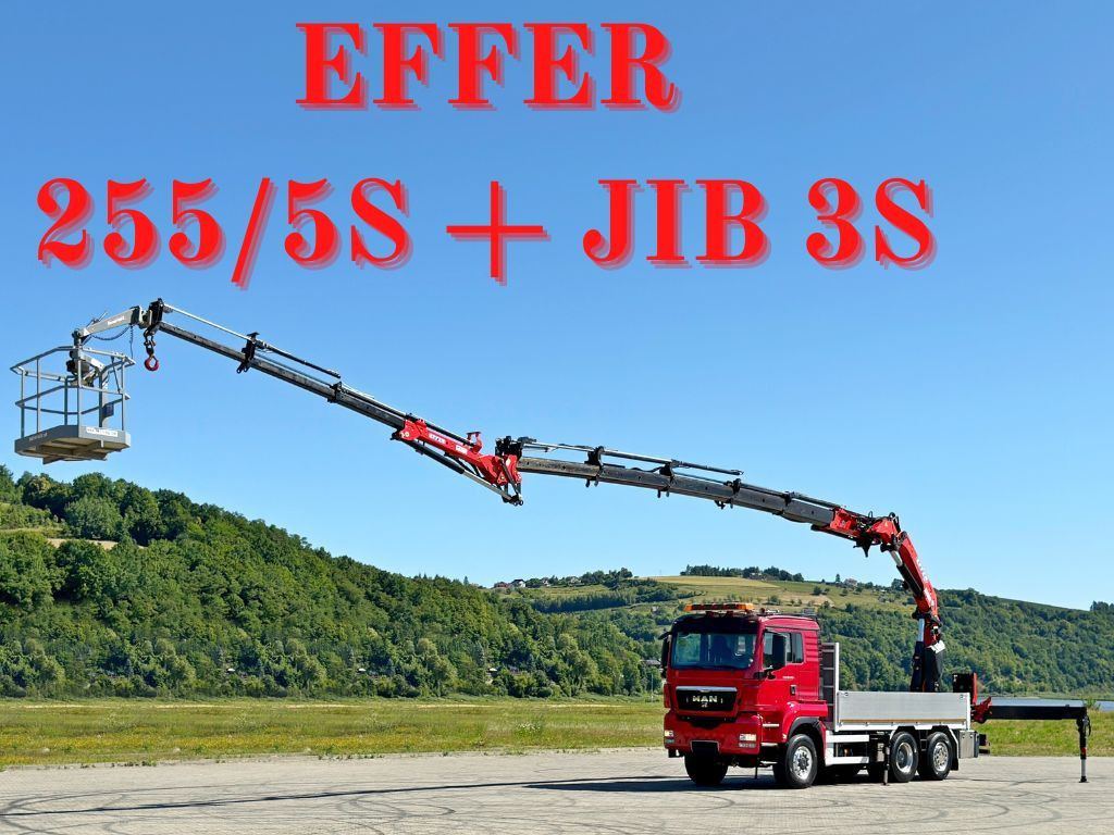 MAN TGS 28.480 * EFFER 255/5S + JIB 3S + FUNK * TOP - משאית מנוף: תמונה 1 MAN TGS 28.480 * EFFER 255/5S + JIB 3S + FUNK * TOP - משאית מנוף: תמונה 1