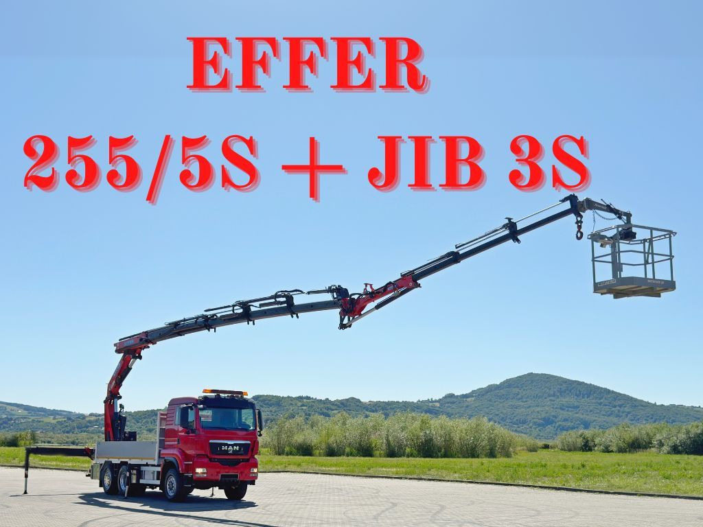 MAN TGS 28.480 * EFFER 255/5S + JIB 3S + FUNK * TOP - משאית מנוף: תמונה 1 MAN TGS 28.480 * EFFER 255/5S + JIB 3S + FUNK * TOP - משאית מנוף: תמונה 1