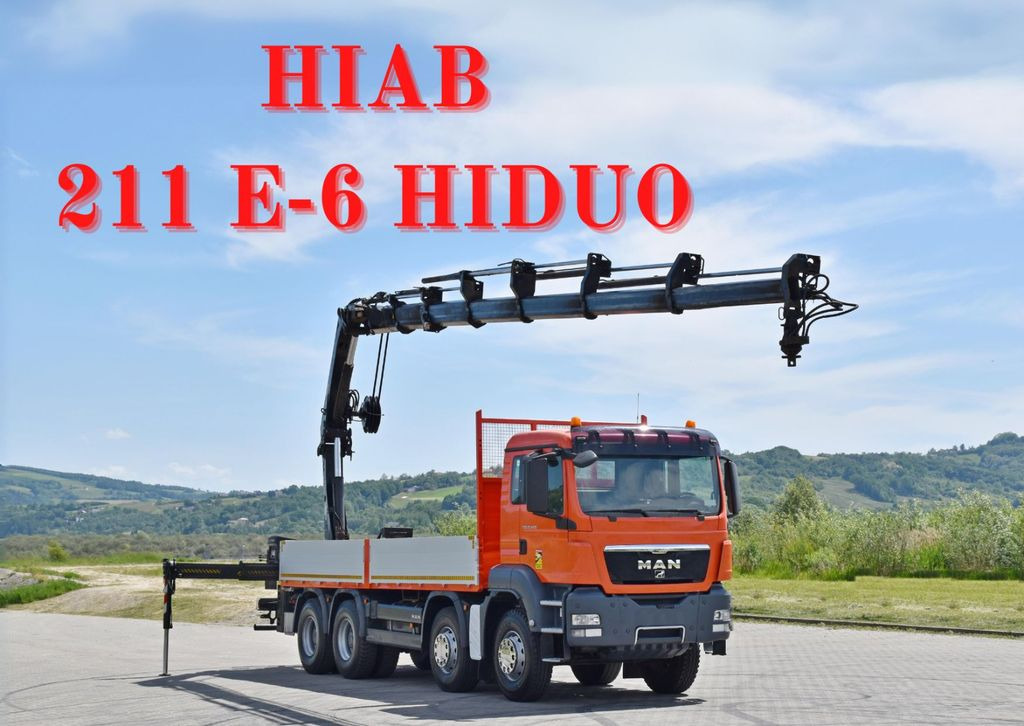 MAN TGS 35.440 * HIAB 211 E-6 HIDUO +FUNK / 8x4 - משאית מנוף, משאית צד נופל/ שטוחה: תמונה 1 MAN TGS 35.440 * HIAB 211 E-6 HIDUO +FUNK / 8x4 - משאית מנוף, משאית צד נופל/ שטוחה: תמונה 1