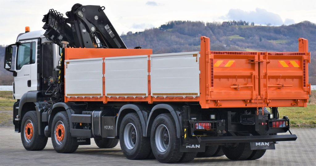 משאית מנוף, מזהיר MAN TGS 35.440 * HIAB 322 EP-5HIPRO+FUNK / 8x4!: תמונה 6