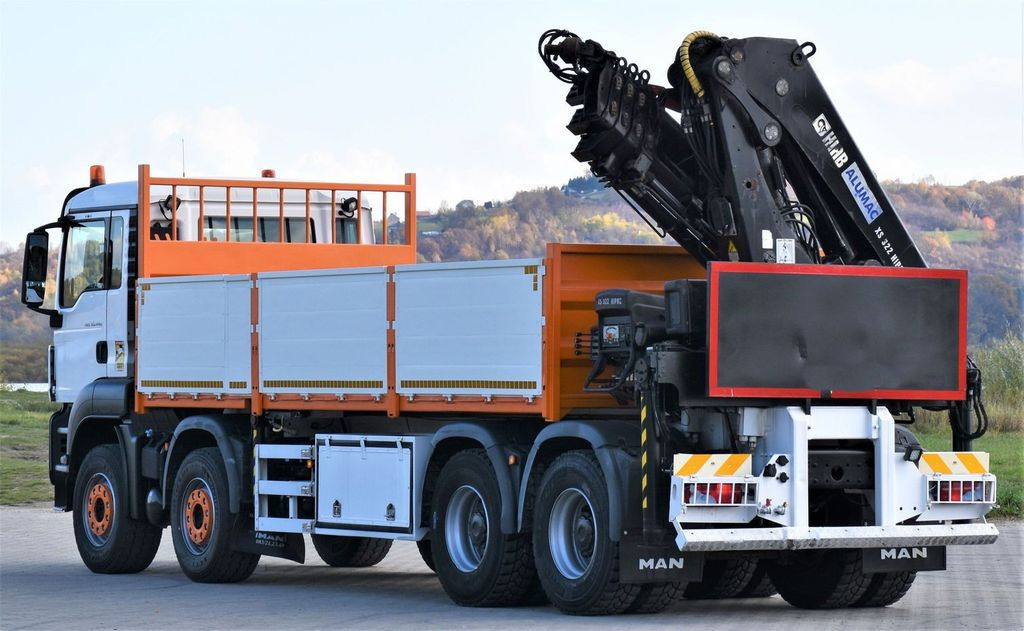משאית מנוף, משאית צד נופל/ שטוחה MAN TGS 35.440 * HIAB 322 EP-5HIPRO+FUNK / 8x4!: תמונה 6
