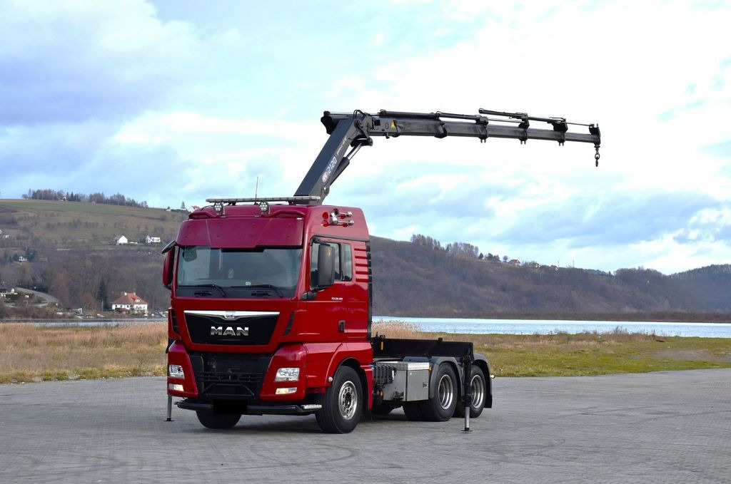 MAN TGX 28.480 Sattelzugmaschine + HMF 2120 K5/FUNK MAN TGX 28.480 Sattelzugmaschine + HMF 2120 K5/FUNK - יחידת טרקטור: תמונה 2 MAN TGX 28.480 Sattelzugmaschine + HMF 2120 K5/FUNK MAN TGX 28.480 Sattelzugmaschine + HMF 2120 K5/FUNK - יחידת טרקטור: תמונה 2