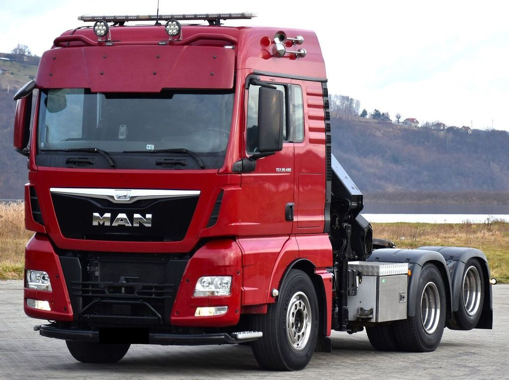 MAN TGX 28.480 Sattelzugmaschine + HMF 2120 K5/FUNK - משאית מנוף: תמונה 3 MAN TGX 28.480 Sattelzugmaschine + HMF 2120 K5/FUNK - משאית מנוף: תמונה 3