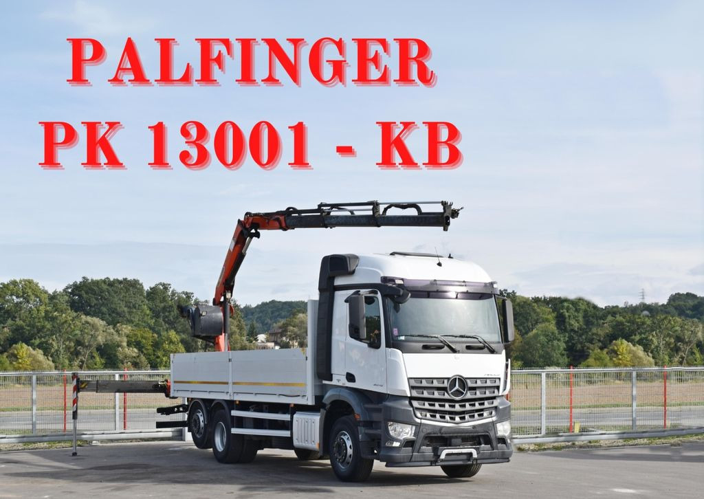 Mercedes-Benz AROCS 2542* PK 13001-K B* TOPZUSTAND - משאית מנוף, משאית צד נופל/ שטוחה: תמונה 1 Mercedes-Benz AROCS 2542* PK 13001-K B* TOPZUSTAND - משאית מנוף, משאית צד נופל/ שטוחה: תמונה 1