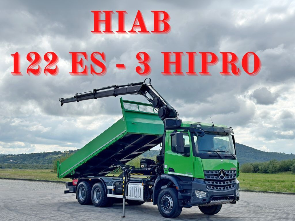 Mercedes-Benz AROCS 2636 * HIAB 122 ES - 3 HIPRO * 6x4 - מזהיר, משאית מנוף: תמונה 1 Mercedes-Benz AROCS 2636 * HIAB 122 ES - 3 HIPRO * 6x4 - מזהיר, משאית מנוף: תמונה 1
