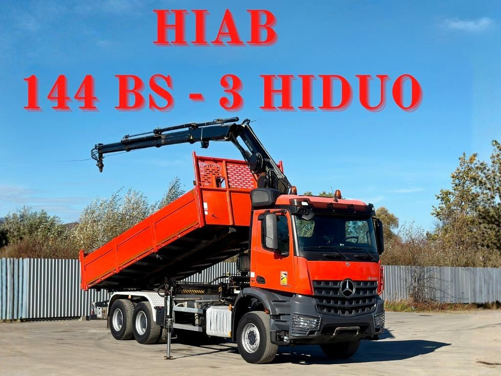 Mercedes-Benz AROCS 2640 *HIAB 144 BS - 3/FUNK  + * 6x4 - מזהיר, משאית מנוף: תמונה 1 Mercedes-Benz AROCS 2640 *HIAB 144 BS - 3/FUNK  + * 6x4 - מזהיר, משאית מנוף: תמונה 1