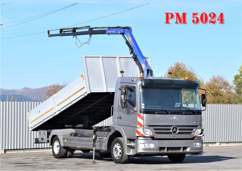 Mercedes-Benz ATEGO 823 Kipper 4,90m* PM 5024 P* TOPZUSTAND - מזהיר, משאית מנוף: תמונה 1 Mercedes-Benz ATEGO 823 Kipper 4,90m* PM 5024 P* TOPZUSTAND - מזהיר, משאית מנוף: תמונה 1
