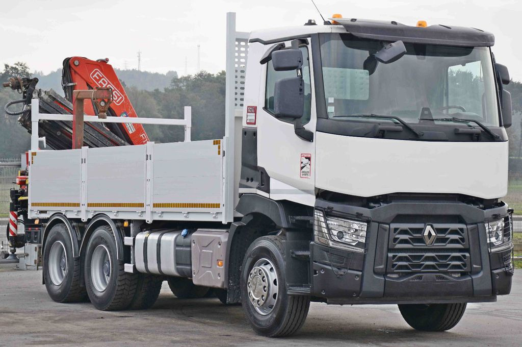 Renault C 380*PRITSCHE 5,45m*FASSI F175A.0.22+ FUNK/6x4 - משאית מנוף, משאית צד נופל/ שטוחה: תמונה 3 Renault C 380*PRITSCHE 5,45m*FASSI F175A.0.22+ FUNK/6x4 - משאית מנוף, משאית צד נופל/ שטוחה: תמונה 3