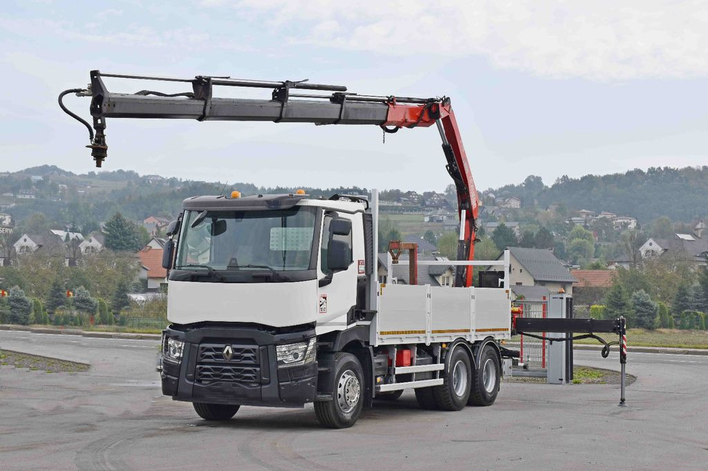 Renault C 380*PRITSCHE 5,45m*FASSI F175A.0.22+ FUNK/6x4 - משאית מנוף, משאית צד נופל/ שטוחה: תמונה 2 Renault C 380*PRITSCHE 5,45m*FASSI F175A.0.22+ FUNK/6x4 - משאית מנוף, משאית צד נופל/ שטוחה: תמונה 2
