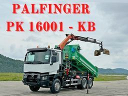 Renault C 430 *KIPPER 5,10 m + PK 16001 - K B* 6x4 - משאית מנוף: תמונה 1 Renault C 430 *KIPPER 5,10 m + PK 16001 - K B* 6x4 - משאית מנוף: תמונה 1