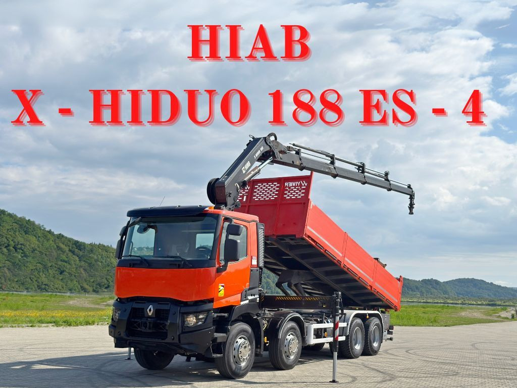 Renault C 430 *KIPPER 6,80m* HIAB X-HIDUO 188 ES-4 * 8x4 - משאית מנוף: תמונה 1 Renault C 430 *KIPPER 6,80m* HIAB X-HIDUO 188 ES-4 * 8x4 - משאית מנוף: תמונה 1