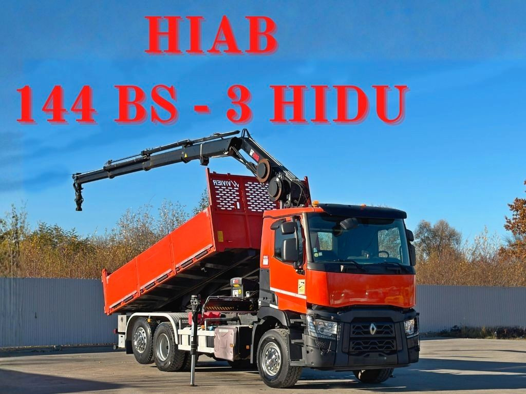 Renault C430 * HIAB 144 BS - 3 HIDUO+ FUNK/ 6x2 - מזהיר, משאית מנוף: תמונה 1 Renault C430 * HIAB 144 BS - 3 HIDUO+ FUNK/ 6x2 - מזהיר, משאית מנוף: תמונה 1