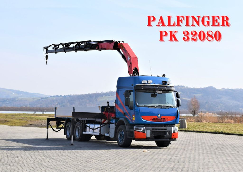 Renault Premium 410* PRITSCHE 6,50m *PK 32080/FUNK* TOP - משאית מנוף, משאית צד נופל/ שטוחה: תמונה 1 Renault Premium 410* PRITSCHE 6,50m *PK 32080/FUNK* TOP - משאית מנוף, משאית צד נופל/ שטוחה: תמונה 1