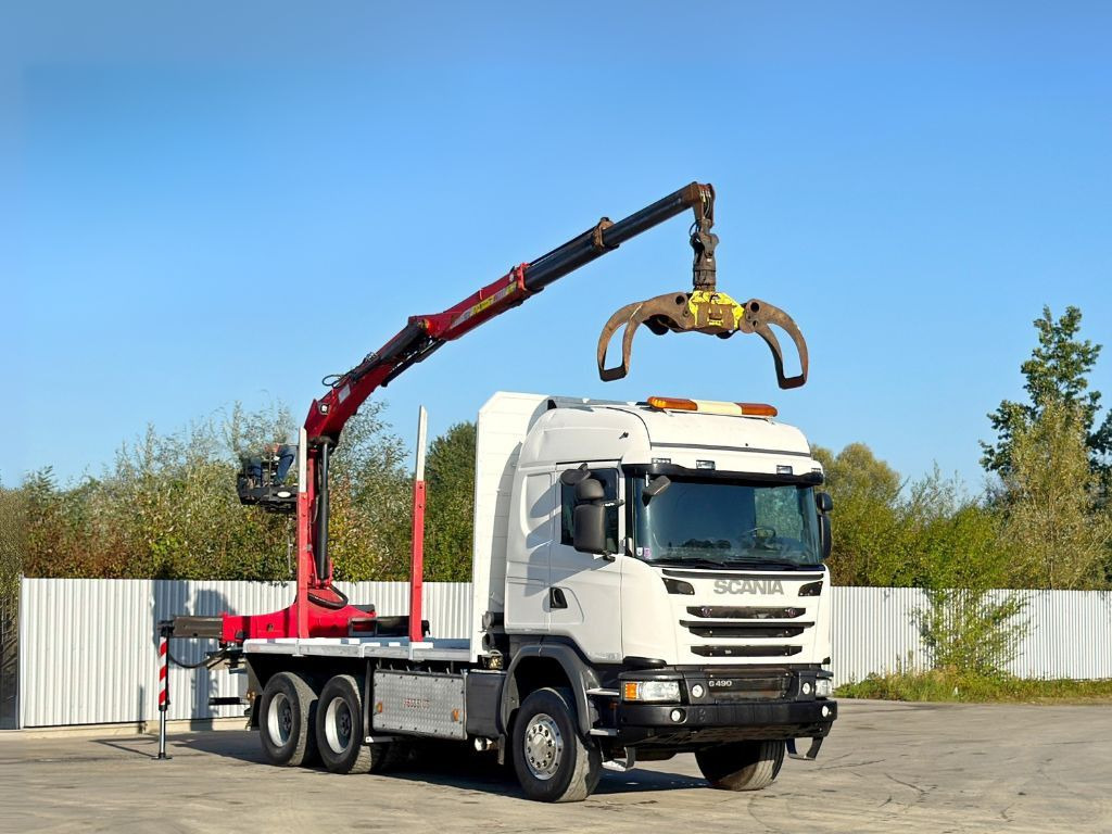 Scania G490* HOLZTRANSPORTER * PENZ 12Z8.70* 6x6 - משאית מנוף: תמונה 2 Scania G490* HOLZTRANSPORTER * PENZ 12Z8.70* 6x6 - משאית מנוף: תמונה 2