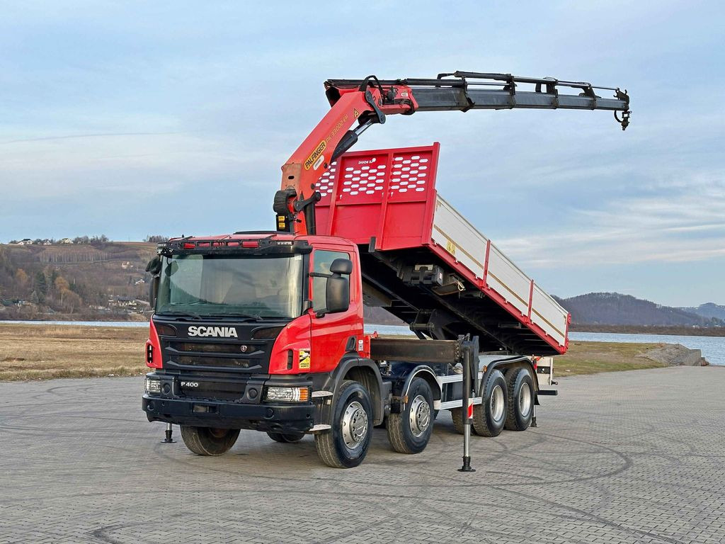 Scania P 400 Kipper 6,80 m * PK 33002-EH D + FUNK * 8x4 Scania P 400 Kipper 6,80 m * PK 33002-EH D + FUNK * 8x4 - מזהיר, משאית מנוף: תמונה 2 Scania P 400 Kipper 6,80 m * PK 33002-EH D + FUNK * 8x4 Scania P 400 Kipper 6,80 m * PK 33002-EH D + FUNK * 8x4 - מזהיר, משאית מנוף: תמונה 2